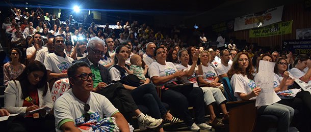 Auditório da CLDF cheio todos juntos pelo SUS