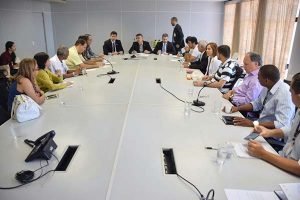 Secretários e representantes sindicais