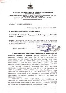 Notificação do COREN-DF