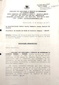 Notificação da SES-DF