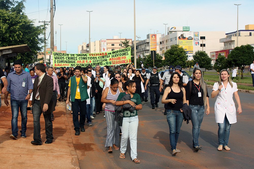Sindate cobra segurança para os servidores da saúde em Samambaia