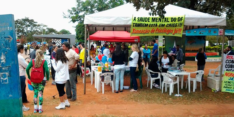 Aprovados da SES fazem atendimento à população no Parque da Cidade