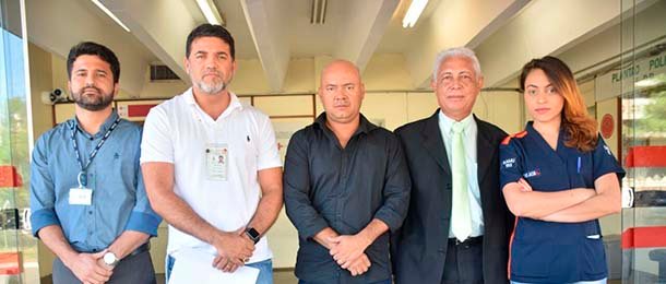 Sindate e Coren-DF visitam Centro de Trauma do Hospital de Base