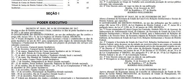 Carnaval 2017: Ponto facultativo sem folga compensatória