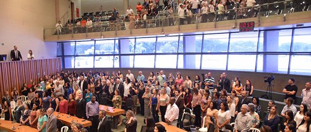 Sindate e Febrapen participam de homenagem da semana da enfermagem na CLDF