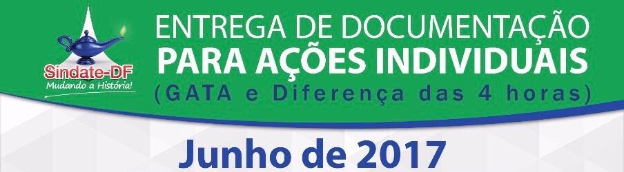 AÇÕES INDIVIDUAIS: Cronograma para entrega da documentação