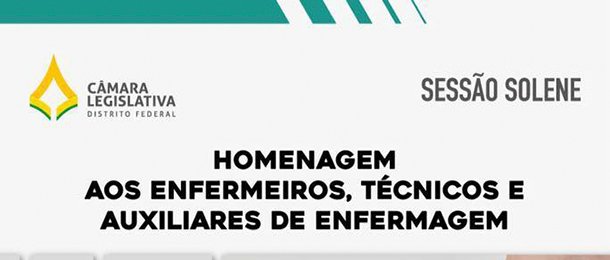 Participe da Sessão Solene na Câmara Legislativa do DF