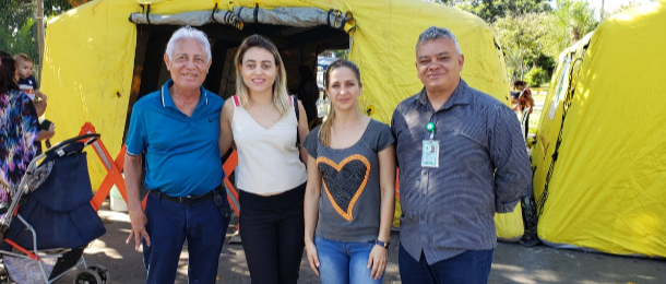 Sindate visita tendas de combate à dengue e encontra problemas