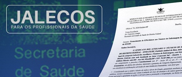 Sindate solicita da SES-DF fornecimento de jalecos para profissionais de saúde