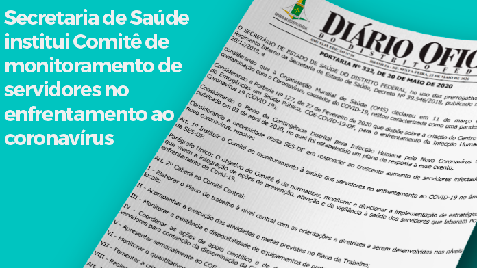 Secretaria de Saúde institui Comitê de monitoramento de servidores no enfrentamento ao coronavírus