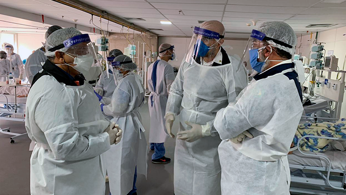 Sindicato dos Técnicos em Enfermagem vistoria funcionamento do Hospital de Campanha do DF