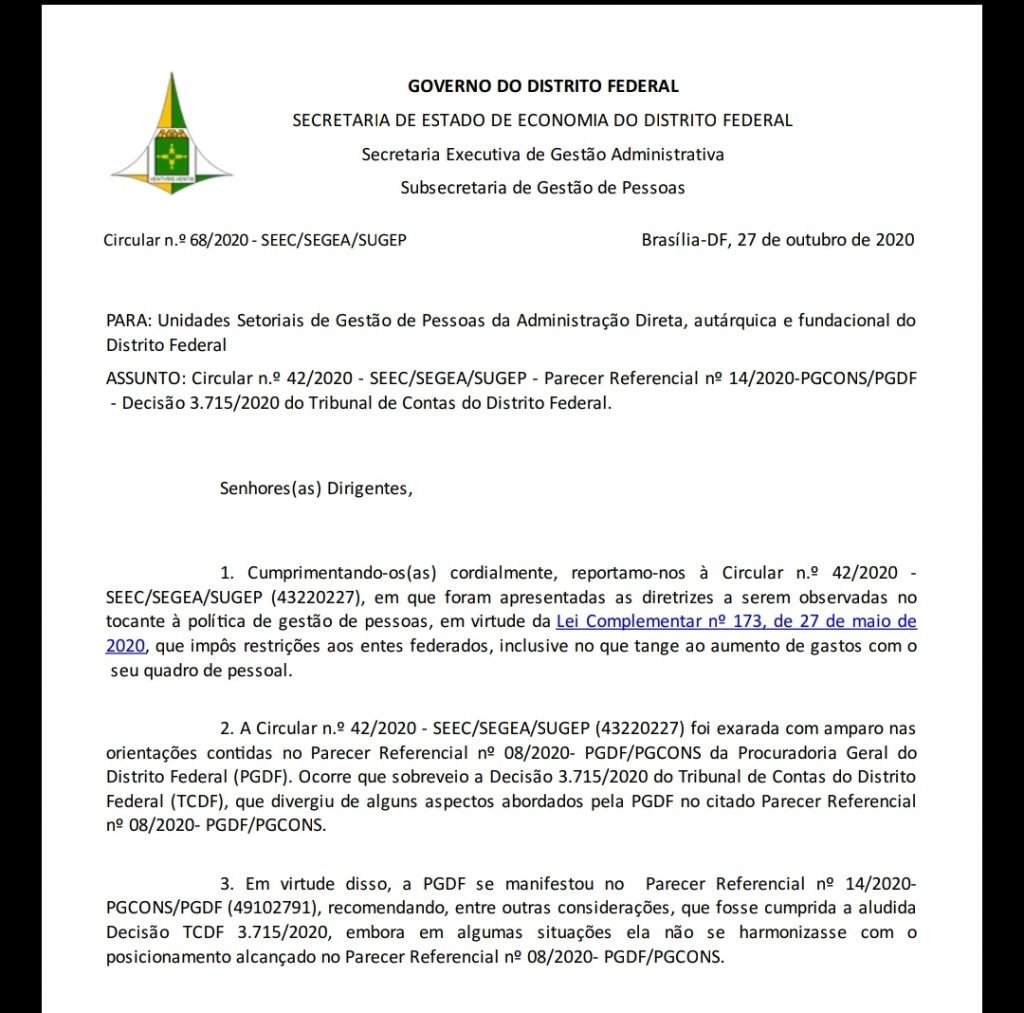 Novo entendimento sobre a circular 42 modifica alguns direitos antes vedados