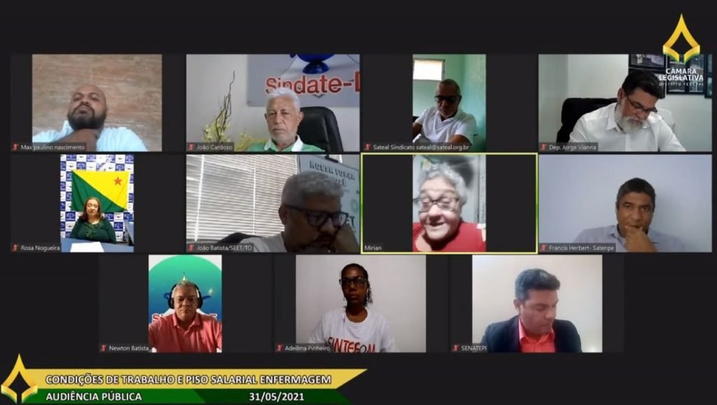 Sindate participa de Audiência Pública promovida por Dep Jorge Vianna para debater as condições de trabalho precárias